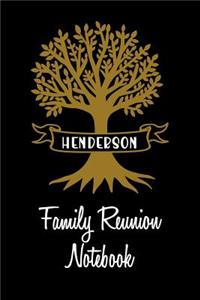 Henderson Family Reunion Notebook