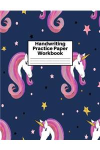 Handwriting Practice Paper Workbook
