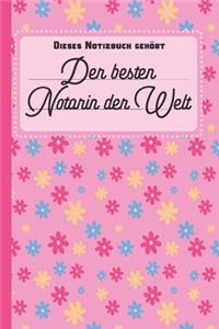 Dieses Notizbuch gehört der besten Notarin der Welt