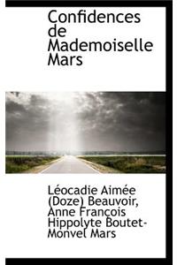 Confidences de Mademoiselle Mars