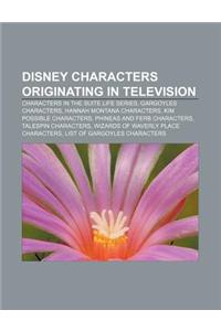 Disney Characters Originating in Television