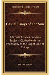 Casual Essays of the Sun