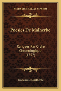 Poesies De Malherbe