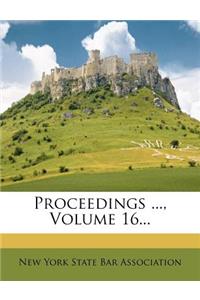 Proceedings ..., Volume 16...