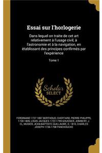 Essai Sur L'Horlogerie