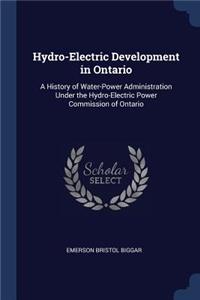 Hydro-Electric Development in Ontario