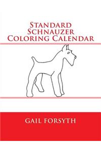 Standard Schnauzer Coloring Calendar