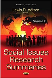 Social Issues Research Summaries (with Biographical Sketches)