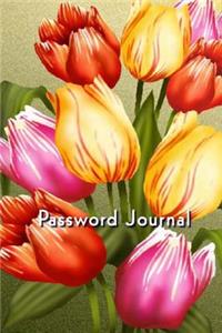 Password Journal: Tulips (Large Print)