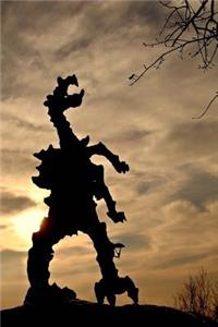 Silhouette of the Wawel Dragon in Krakow Poland Journal