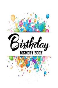 Birthday Memory Book: Keepsake Journal Notebook For Best Wishes, Messages & Doodling V5