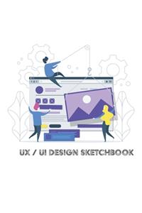 UX UI Design Sketchbook - for wireframes