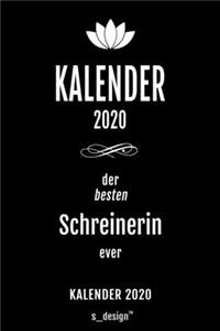 Kalender 2020 für Schreiner / Schreinerin