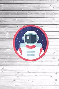 Astronaut Outer Space - Space Man - Space Suit - Stars Planets - Journal