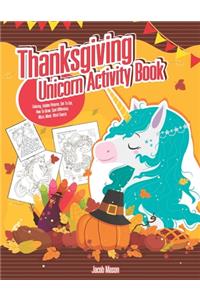 Thanksgiving Unicorn Activity Book