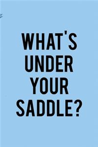 What's Under Your Saddle?