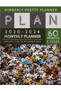 5 year monthly planner 2020-2024