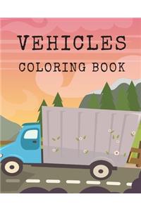Vehicles Coloring Book