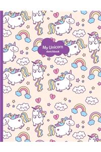 Unicorn Journal Sketchbook for Kids, Birthday Unicorn Journal for Girls, Birthday Gift for Kids