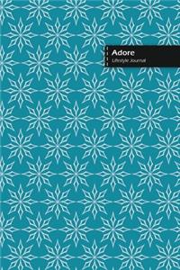 Adore Lifestyle Journal, Blank Write-in Notebook, Dotted Lines, Wide Ruled, Size (A5) 6 x 9 In (Royal Blue)