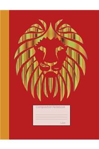 Lion Composition Notebook