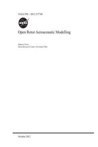 Open Rotor Aeroacoustic Modelling