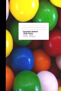 Composition Notebook Wide Ruled 7.44 X 9.69 Inches 100 Sheets / 200 Pages