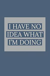 I Have No Idea What I'm Doing