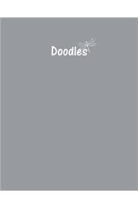 Doodles Journal - Great for Sketching, Doodling or Planning with French Grey Cov