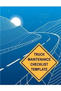 Truck Maintenance Checklist Template