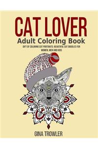 Cat Lover Adult Coloring Book