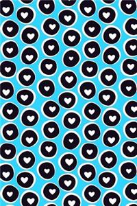 Journal Notebook Hearts in Circles Pattern 2
