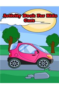 Activity Book For Kids Cars