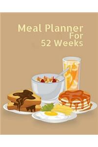 Meal Planner For 52 Weeks