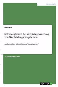 Schwierigkeiten bei der Kategorisierung von Wortbildungsmorphemen