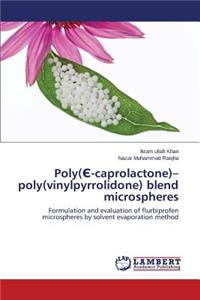 Poly(Є-caprolactone)-poly(vinylpyrrolidone) blend microspheres