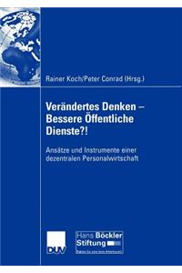 Verändertes Denken — Bessere Öffentliche Dienste?!