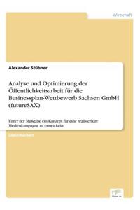 Analyse und Optimierung der Öffentlichkeitsarbeit für die Businessplan-Wettbewerb Sachsen GmbH (futureSAX)