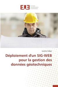 Déploiement d'Un Sig-Web Pour La Gestion Des Données Géotechniques