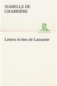 Lettres écrites de Lausanne