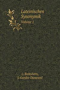 Lateinischen Synonymik Volume 1