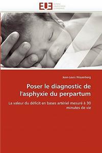Poser Le Diagnostic de l'Asphyxie Du Perpartum