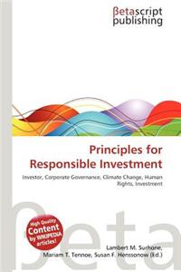 Principles for Responsible Investment