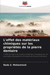 L'effet des matériaux chimiques sur les propriétés de la pierre dentaire