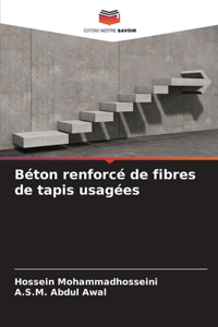 Béton renforcé de fibres de tapis usagées
