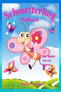 Schmetterling-Malbuch für Kinder von 3-8 Jahren