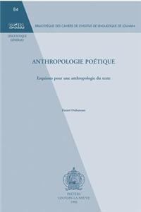 Anthropologie Poetique