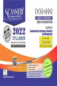 Fundamentals of Business Economics and Management (Paper 4 | CMA Foundation) Scanner - Including questions and solutions | 2022 Syllabus | Applicable for December 2024 Exam | Green Edition