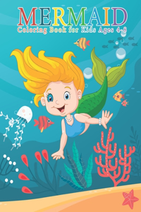 Mermaid Coloring Book for Kids Ages 4-8