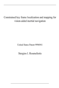 Constrained key frame localization and mapping for vision-aided inertial navigation